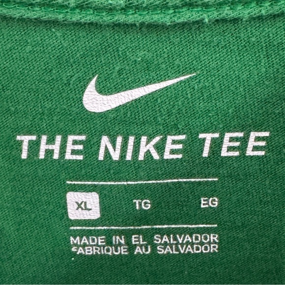 Nike Sportswear XL Green Graphic Basketball Hoop Tropical T-Shirt - Picture 4 of 6